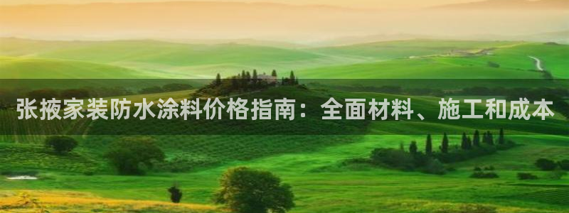 和记 官网：张掖家装防水涂料价格指南：全面材料、施工和成本