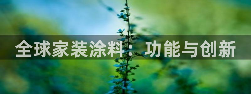 和记ag旗舰厅app：全球家装涂料：功能与创新