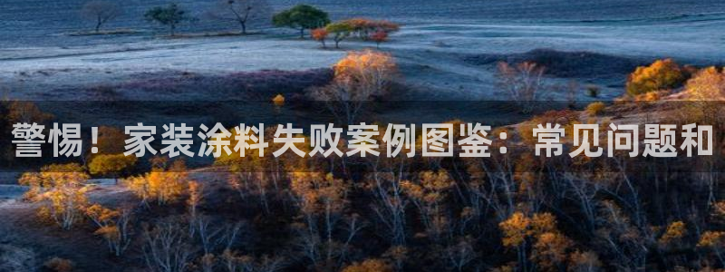 和记平台登陆：警惕！家装涂料失败案例图鉴：常见问题和