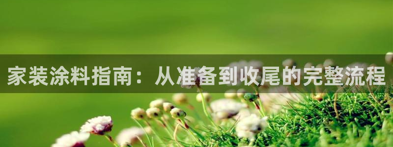 和记平台注册：家装涂料指南：从准备到收尾的完整流程