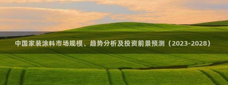 和记AG：中国家装涂料市场规模、趋势分析及投资前景预测（2023-2028）