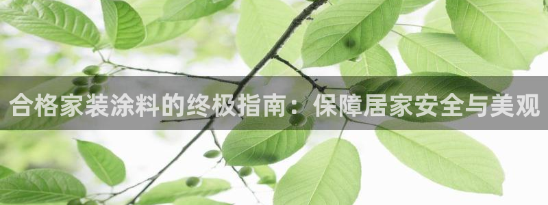 和记官方直营注册导航：合格家装涂料的终极指南：保障居家安全与美观