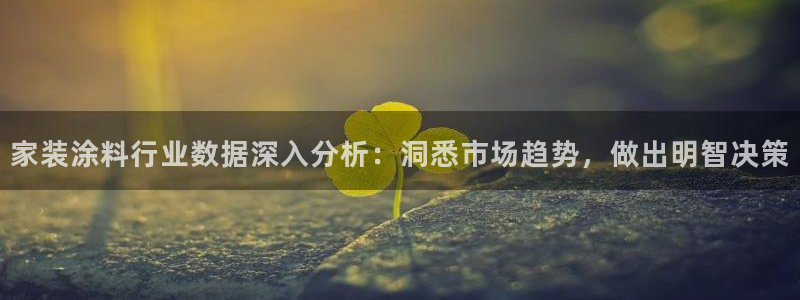 和记H88：家装涂料行业数据深入分析：洞悉市场趋势，做出明智决策