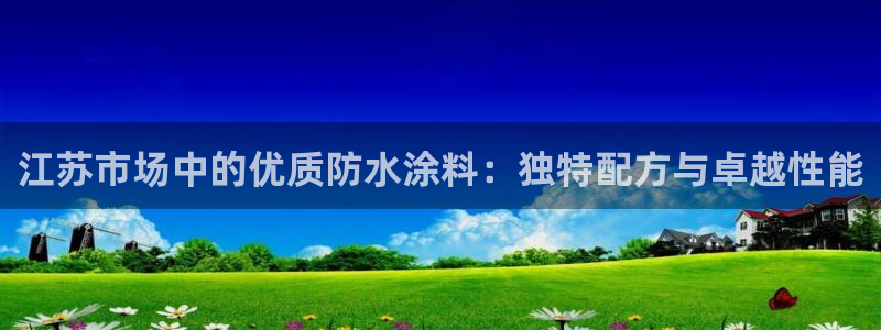 和记官方网址：江苏市场中的优质防水涂料：独特配方与卓越性能