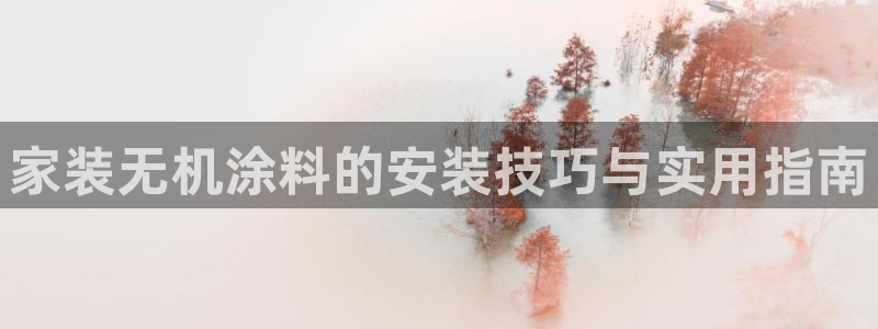 和记 中国官网：家装无机涂料的安装技巧与实用指南