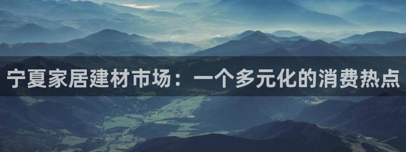 和记h188：宁夏家居建材市场：一个多元化的消费热点