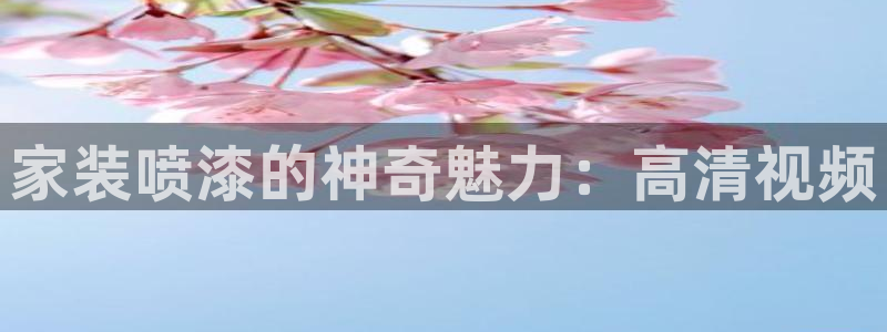 和记paging：家装喷漆的神奇魅力：高清视频