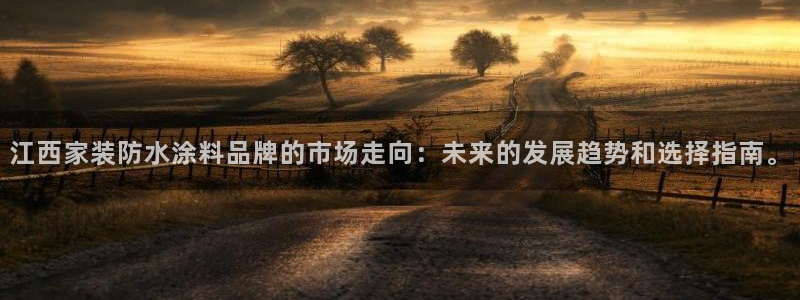 和记app官网登录：江西家装防水涂料品牌的市场走向：未来的发展趋势和选择指南。