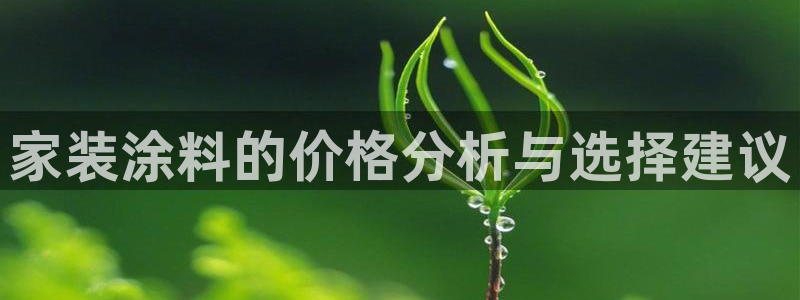 上海和记餐饮有限公司：家装涂料的价格分析与选择建议