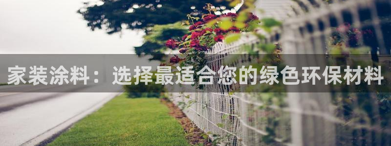 和记国际听：家装涂料：选择最适合您的绿色环保材料